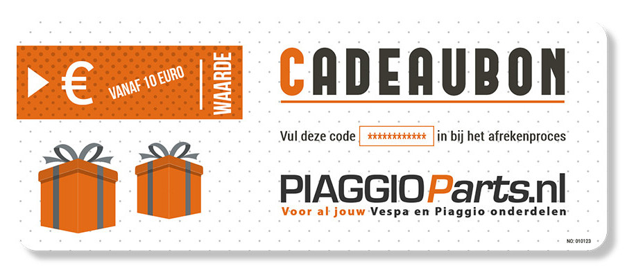 Cadeaubon Piaggio-Parts.nl