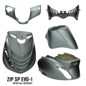 Piaggio ZIP SP Evo-1 Special edition kappenset. Titanium Mat.