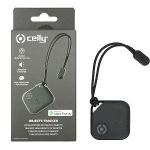 Celly smartfinder tracker, werkt via iPhone App.