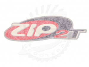 Sticker zijscherm Piaggio Zip 2-takt. Rood. Embleem Tempi 672322.