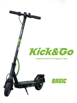 UrbMob Kick&GO Basic. Legale elektrische step profiel