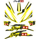 Piaggio ZIP SP Stickerset 14-delig Stage6. In diversen kleuren verkrijgbaar