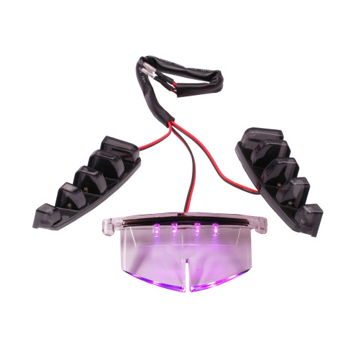 Verlichting Grill LED Piaggio Zip voorscherm paars roze